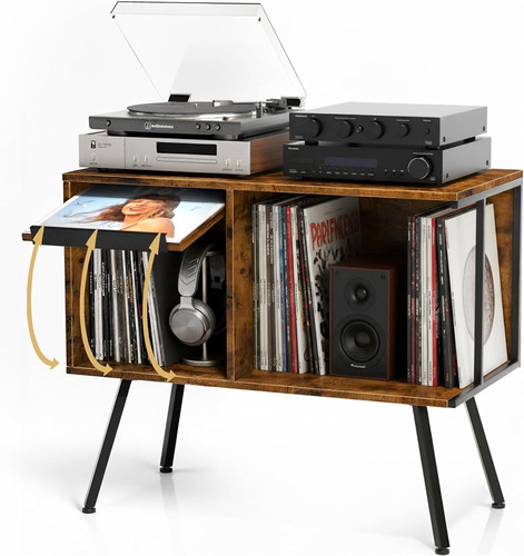 Vintage flip top record player - flip,