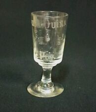 ANCIEN VERRE A LIQUEUR SABLÉ MAURIN QUINA LE PUY 10 CM 