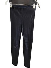 Superbe Pantalon Legging Cuir Strech Marine Ralph Lauren Xs Jamais Porté 