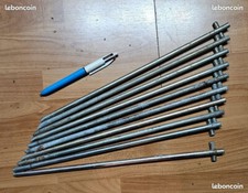 10 piquets métal galvanisé sardine tente individuelle ou collective françaises