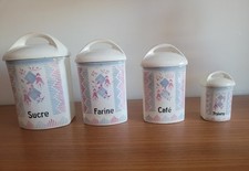  4 anciens pots Faïence