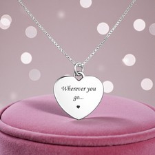 Argent Sterling Collier Coeur