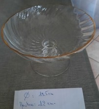 COUPE A GLACE, A FRUITS  VALLERYSTHAL Neuve, cristal pur !!!