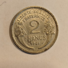 Pièce de 2 francs 1941 alu