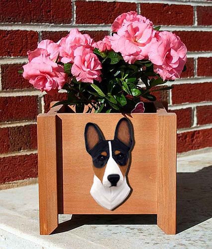 Pot fleurs basenji tri - pot,