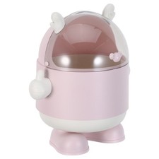  Mini poubelle avec couvercle - Corbeille à papier mignonne en plastique pour