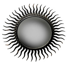 PETIT MIROIR SOLEIL EN FER