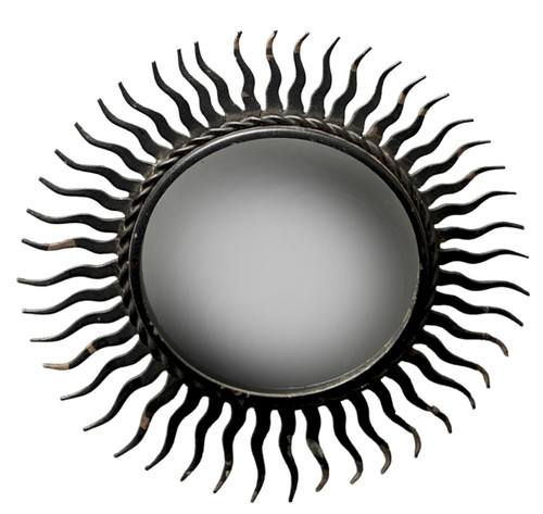 Petit miroir soleil fer - miroir,