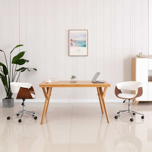 Bois courbé chaise pivotante - courbé,