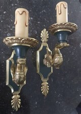 Paire d'appliques Maison