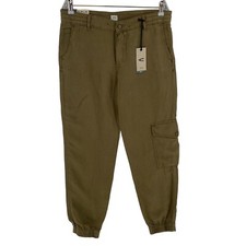 Pantalons Cargo Ample Vert