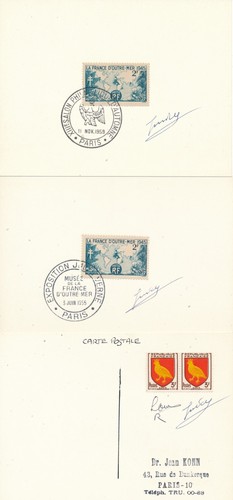 741 france outremer signé - france,