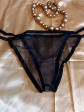 culottes transparent noir sans