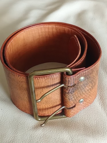 Ceinture peau iguane - ceinture, en