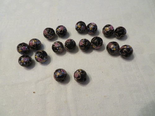 Anciennes perles verre - 18,