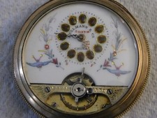 gousset 8 jours suisse cadran a cartouche marché  chinois +-1910  fonctionne