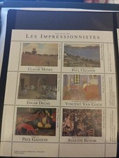 Plaquette Timbres Les Impressionistes