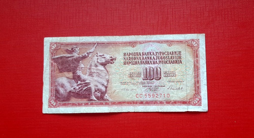 Billet yougoslavie 100 - ,,