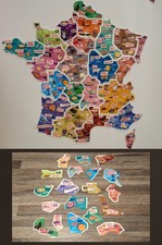 🐔19 Magnets Le Gaulois Carte de France 2014 *Lot no 5/9*