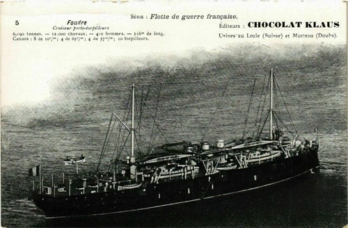 Cpa foudre croiseur - cpa,