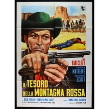 Affiche Le Trésor De La Montagne Rouge Lee Van Cleef Carole Mathews Scot M248