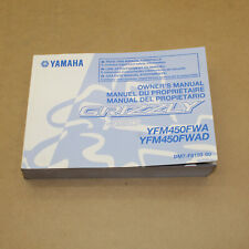 MANUEL DU PROPRIETAIRE ET D'UTILISATION YAMAHA YFM 450 GRIZZLY 2016