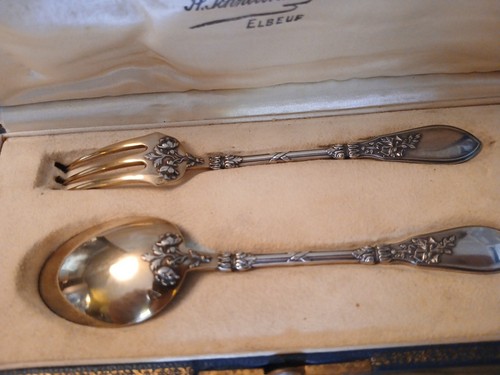 Argent vermeil service - argent,