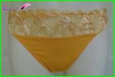 STRING  MIRIALE Jaune Orange dentelle Taille M 40/42 - AB25