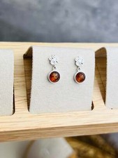 925 Argent Sterling & Ambre