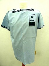 Chemisette taille S ou M / Marine nationale tropicale bleue / french sailor