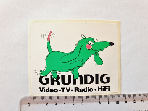 Autocollant vintage grundig - autocollant,