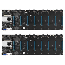 Lot de 2 Carte mère BTC-S37 Minage 8 GPU Mining Rig Minage