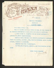 TOULOUSE (31) DRAPERIES & COUTILS / TEXTILES "REGAGNON Freres" en 1922