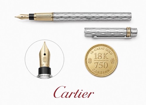 Cartier stylo plume argent - plume,