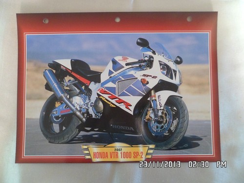 Carte fiche moto - fiche, honda