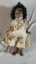 Ancienne Poupée Noire , En Plastique. 45 Cm. Dans Son Jus. 