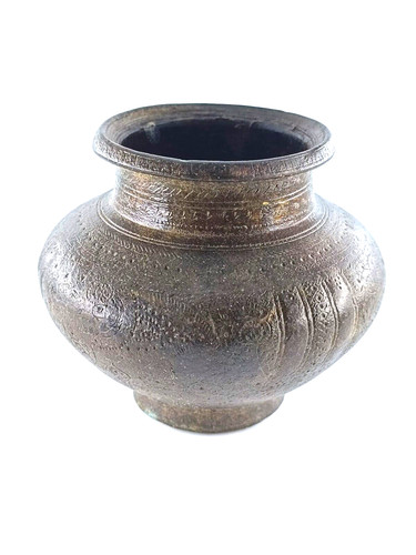 Vase pot ancien bronze inde - vase,