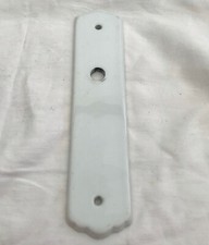 French Door Knob Back plate porcelain White Limoges Paris Lever Escutcheon