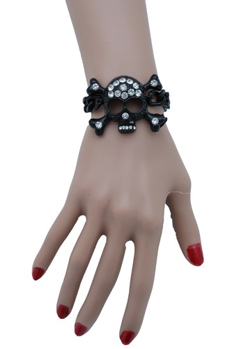 Femme métal noir bracelet - métal,