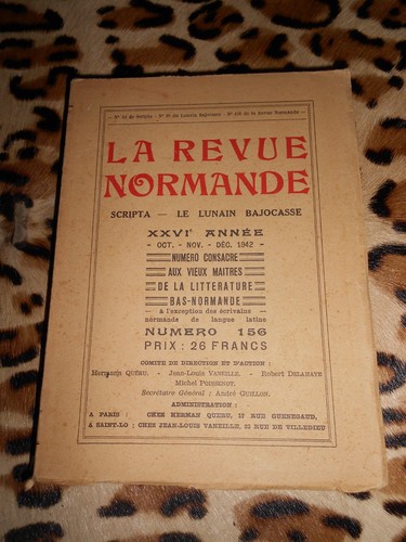 Revue normande xxvie - la, normande,
