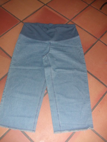 Pantalon pantacourt jean de - ,