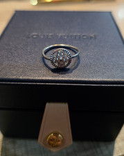 BAGUE OR  BLANC 18K AVEC