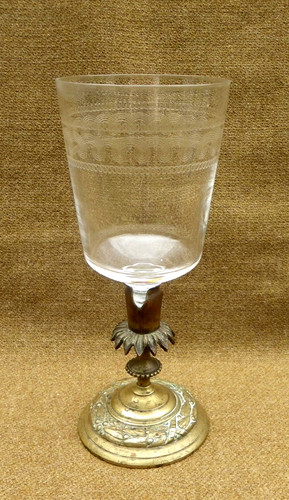 Verre pied cristal - verre, en