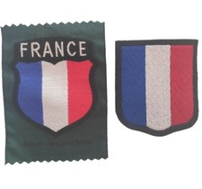 2 Écussons de bras France LVF