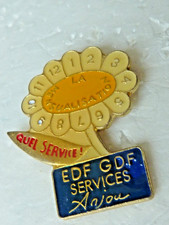 pin's pins badge EDF GDF services Anjou Tab 1