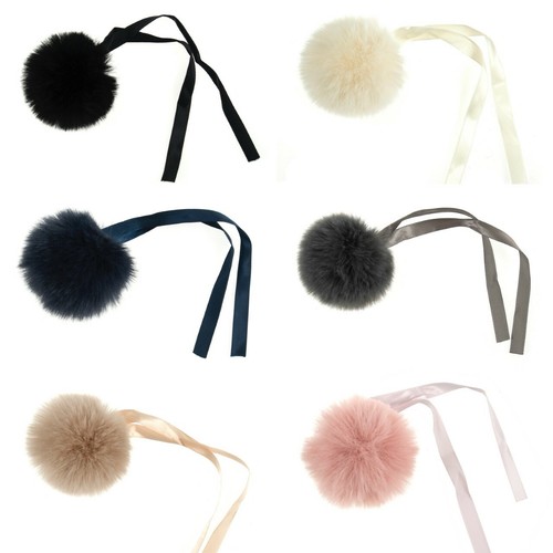 Pompon fausse fourrure taille - fourrure,