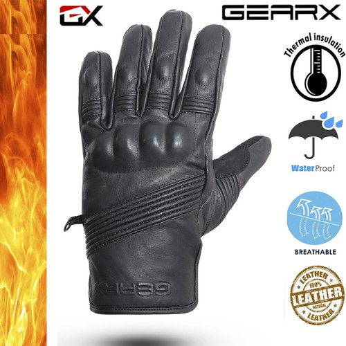 Gants moto cuir - de, en