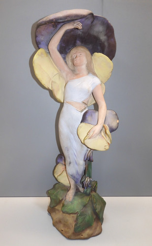 Sujet jeune femme terre cuite - jeune,