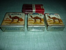 lot d'ancien Paquet de cigarettes Camel Souple Complet Objet de bistrot,briquet