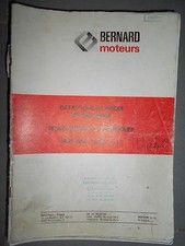 BERNARD moteur diesel 51 : Catalogue pièces 1975
